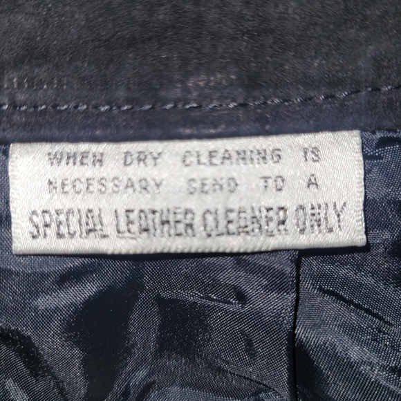 Vintage Global Identity Women's Size 13 Suede Leather G-III Black Skirt - Picture 8 of 11